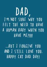 Funny Father's Day Card - from the Cat created by Heather Alstead Design LTD