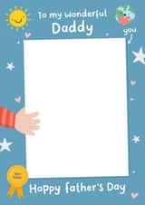 Heartfelt Father's Day Card - Drawing of Daddy - From The Kids - My Wonderful Daddy created by Macie Dot Doodles