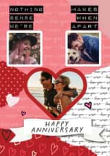 Personalised Anniversary Photo Card created by Kerrylovescards - Cute Anniversary Photo Card - Heartfelt