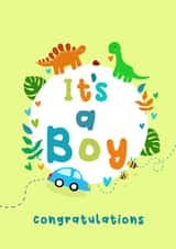 Cute New Baby Card - It’s A Boy created by Sophie Larsson