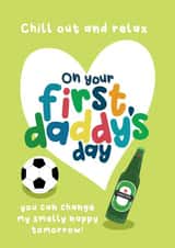 Funny Father’s Day Card - First Daddy’s Day - From The Baby created by Sophie Larsson