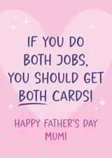 Heartfelt Father's Day Card - for Mum - Both jobs created by Tiger Feet Creations