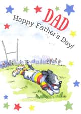 Cute Father's Day Card - Rugby Dog created by Kate Garrett