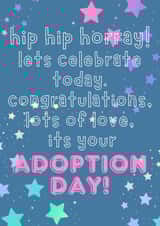 Cute celebration card for a special someone's adoption day created by Becky Grainger