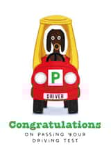 Congratulations on Passing your Driving Test Card created by badgerbee design