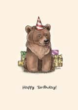 Cute Birthday Card - Teddy Bear - Party created by Elspeth Rose