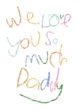 Cute Father's Day Card - From The Kids - Crayons created by Duchess Plum