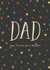 Classic Father's Day Card - One in a Million Dad created by The Pattern Press