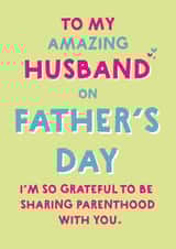 Heartfelt Fathers Day Card - For Husband - Grateful created by Wink Design - Michelle Roberts