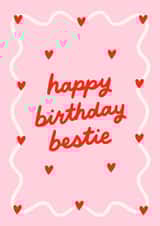 Happy Birthday Bestie - Cute Birthday Card For Your Best Friend, BFF, Sister created by BW Illustrations