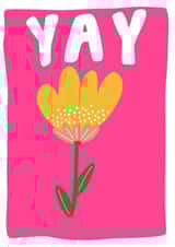 Fun card for multiple occasions, birthday, engagements, good luck, achievement. created by Sophie Sanders