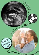 Personalised Father's Day Photo Card created by Amelia Paveley - Cute Fathers Day Photo Card - Then & Now