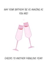 Cheers Champagne Birthday Card created by Kaitlyn Schmidt