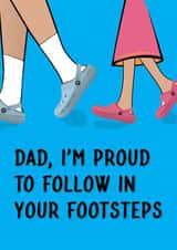 Cute Father's Day Card - Crocs - From Daughter created by Quinton cards
