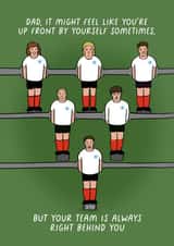 Heartfelt Father's Day Card - Football - Teamwork created by Pickled Prints