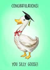 Funny Graduation Card - Silly Goose created by Poppy & Mabel