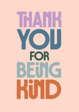 Classic Thank You Card - Being Kind - Heartfelt created by Rebecca Prinn