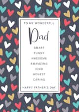 Heartfelt Father's Day Card - To My Wonderful Dad created by The Boy and the Bear