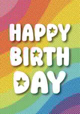 RAINBOW BIRTHDAY CARD created by ROSHAH DESIGNS