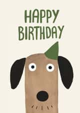Cute Birthday Card - Party Dog created by Cozy Calm