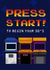 Birthday Card - 50th - Gaming created by The Insult Emporium