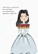 Funny Birthday Introvert Book Nerd- Small Talk created by Quill and Palette