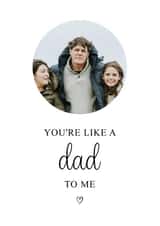 Personalised Father's Day Photo Card created by Kalm Lettering - Heartfelt Father's Day Card - Like a Dad