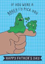 Funny & Cute Father's Day Card - Bogey Dad & Son created by Creative Joy