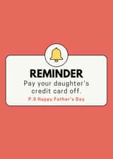 Daughters Credit Card Father's Day created by Tanya Pyrka