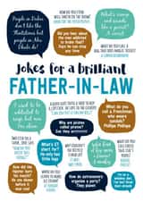Funny Father's Day/Birthday Card - Father In Law - Brilliant Jokes created by Paper Plane
