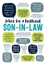 Funny Birthday Card - Son in Law - Brilliant Jokes created by Paper Plane