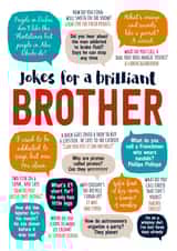 Funny Birthday Card - Brother - Brilliant Jokes created by Paper Plane