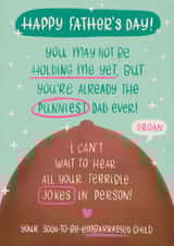 Funny Father's Day Card - From The Bump - Punniest Dad Ever! created by Tawn Moore