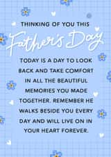 Heartfelt Father's Day Card - Bereaved Dad created by katie illustrated