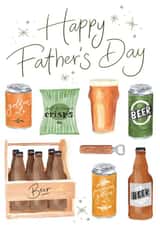 Ale & Lager, Pub Pint Of Beer - Father's Day Card For Dad or Grandad created by Making Meadows Ltd