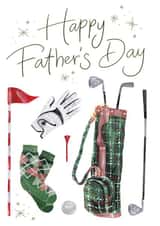 Golfing Equipment For Golfer - Golf, Father's Day Card For Dad or Grandad created by Making Meadows Ltd