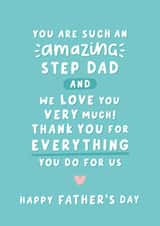 Heartfelt Father's Day Card - Amazing Step Dad - Thank You created by Fliss Muir