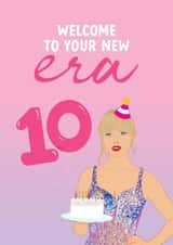 10th Birthday Card for Taylor Swift fan - Welcome to your new Era created by The Cake Thief