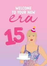 15th Birthday Card for Taylor Swift fan - Welcome to your new Era created by The Cake Thief