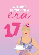 17th Birthday Card for Taylor Swift fan - Welcome to your new Era created by The Cake Thief