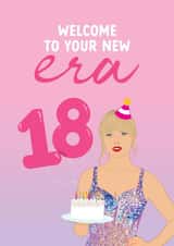 18th Birthday Card for Taylor Swift fan - Welcome to your new Era created by The Cake Thief