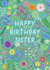Floral Birthday Card For Sister created by Pear Tree Press