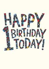 Pretty Birthday Card - 1st Today! created by The Boy and the Bear