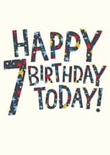 Pretty Birthday Card - 7th Today! created by The Boy and the Bear