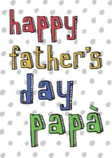 Happy Father's Day Papà Italian created by Becka Griffin
