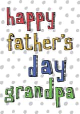Happy Father's Day Grandpa - Simple card created by Becka Griffin