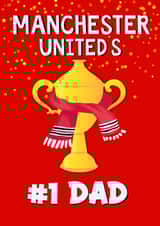 Manchester United’s #1 Dad - Father’s Day Card created by Kerrylovescards