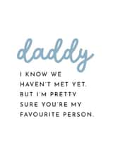 First Father's Day Card - from the bump created by Paper & Wool