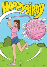 Fun Birthday Card - For Her - Golf Lover created by Jimmy Messer