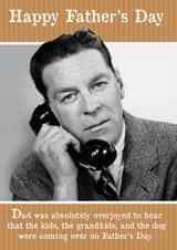 Dad Overjoyed created by Liverpool Card Studio